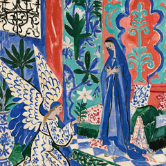 The Angel's Message among Floral Panels – Fauvist Art · Square
