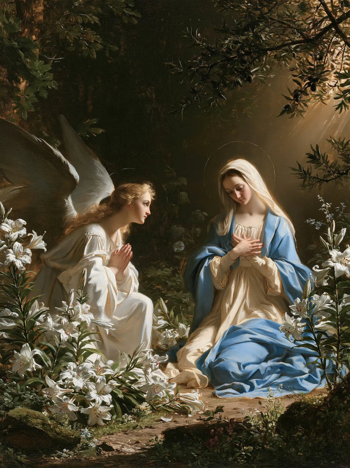 The Annunciation - The Annunciation in the Garden · Portrait n° 18