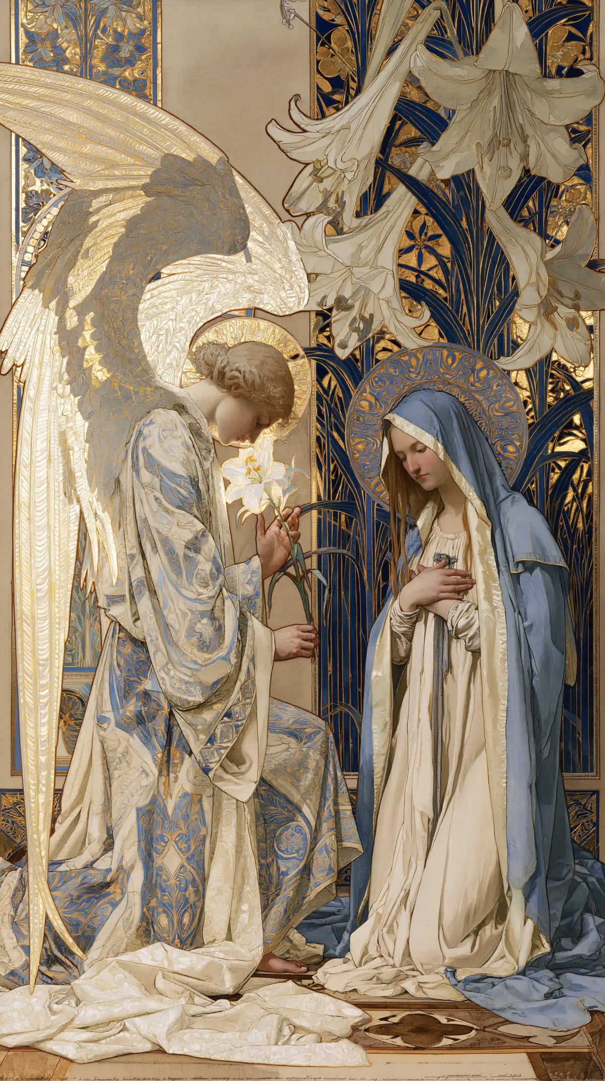 The Annunciation - Sacred Art Nouveau · Portrait n° 5