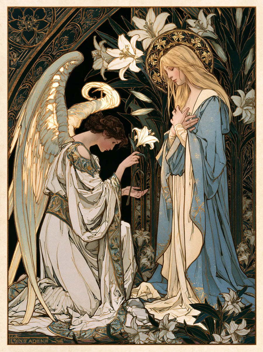 The Annunciation - Sacred Art Nouveau · Portrait n° 14