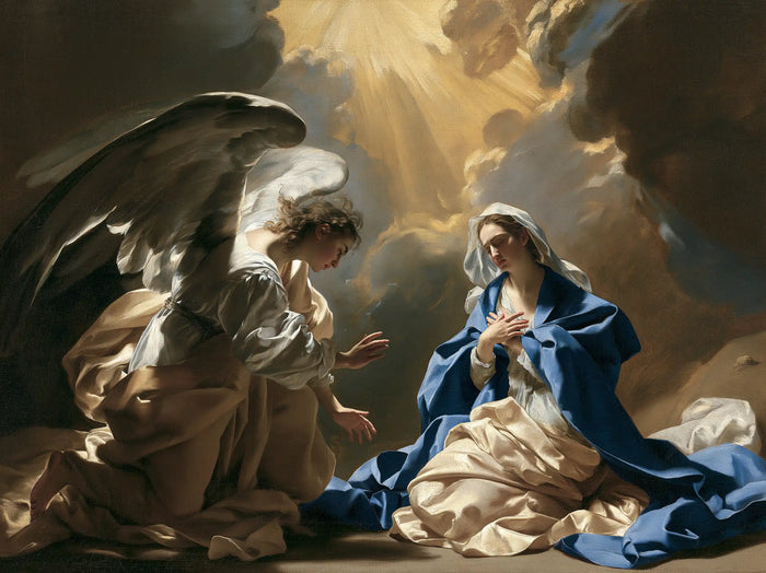 The Annunciation — The Promise beneath the Restless Sky