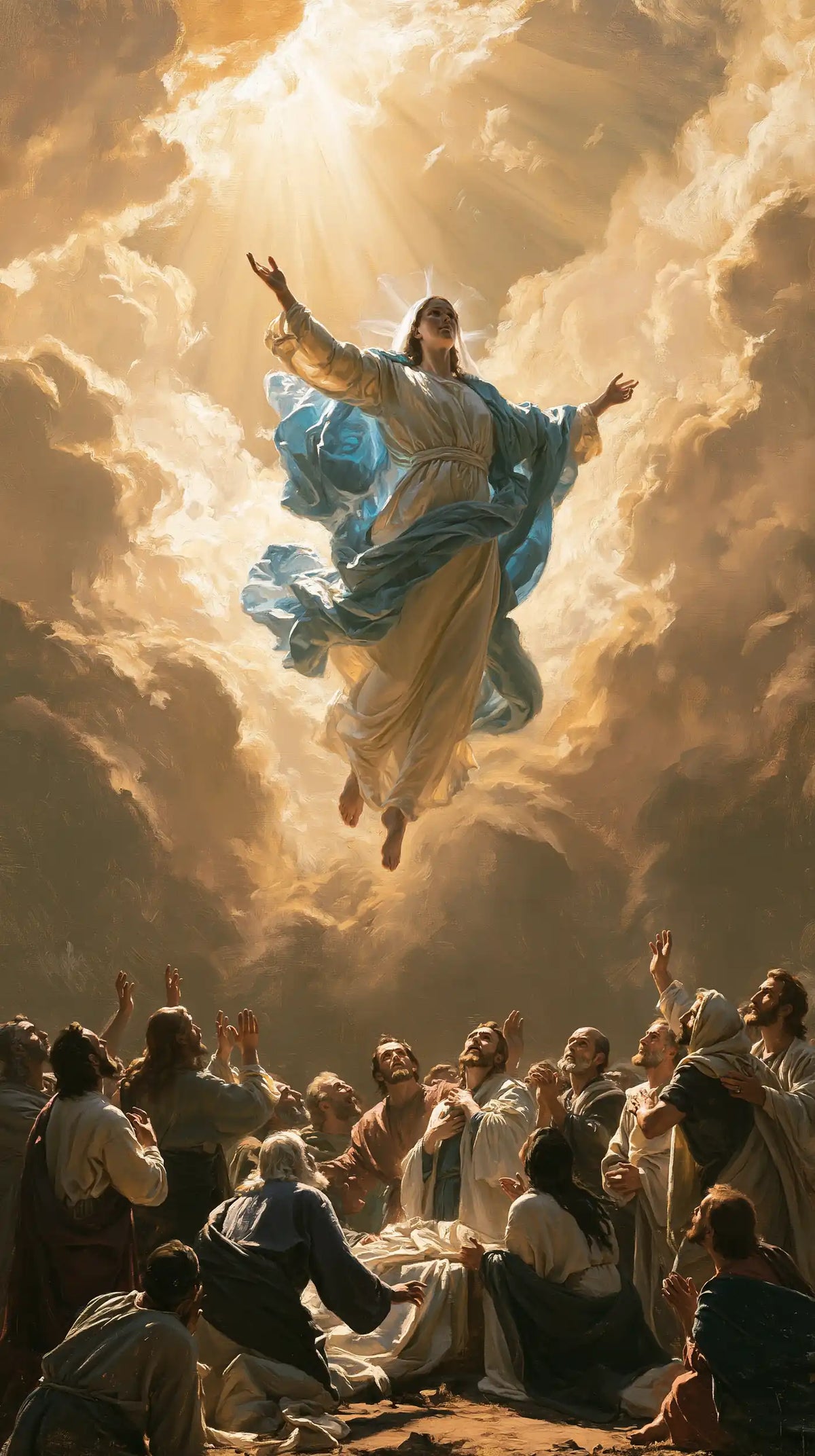 The Assumption of Mary — The Swirl of the Turquoise Veil