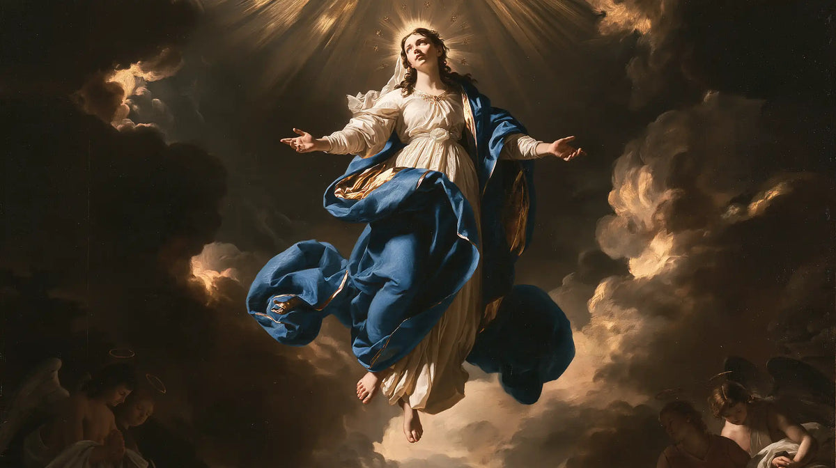 The Assumption of Mary — The Veil Swept Beneath the Rays