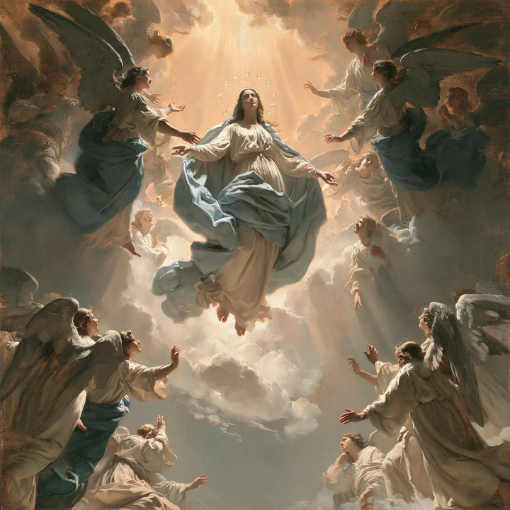 The Assumption of Mary - Mary Carried by Angels · Square n° 2