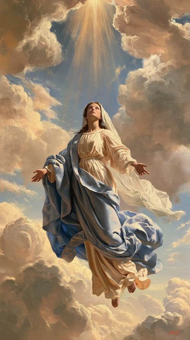 The Assumption of Mary — The Veil in Heaven’s High Window