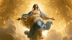 The Assumption of Mary — Open Palms in Living Gold