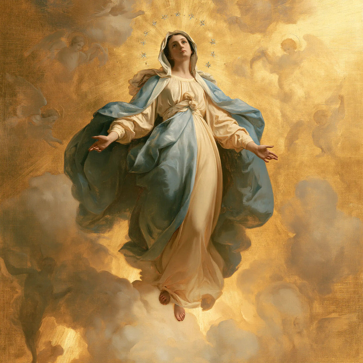 The Assumption of Mary — The Mantle Curved Like Clouds
