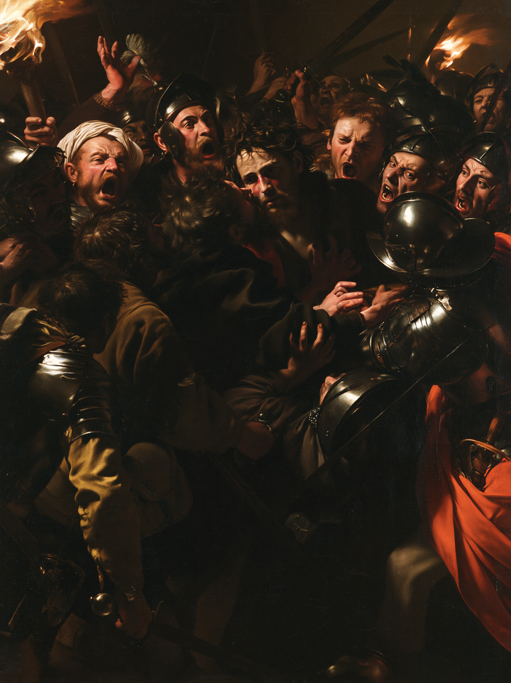 The Betrayal of Judas — The Black Helmet Beneath Raised Voices