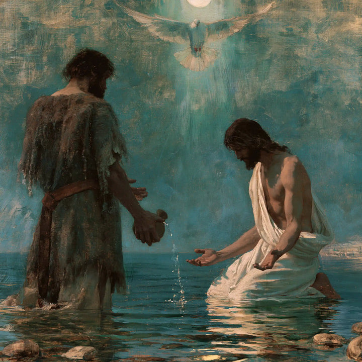 The Baptism of Jesus – Symbolist · Kneeling in the Jordan · Square no. 3