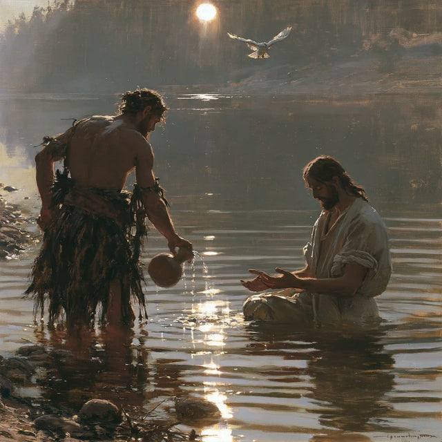 The Baptism of Jesus – Symbolist · Kneeling in the Jordan · Square no. 4