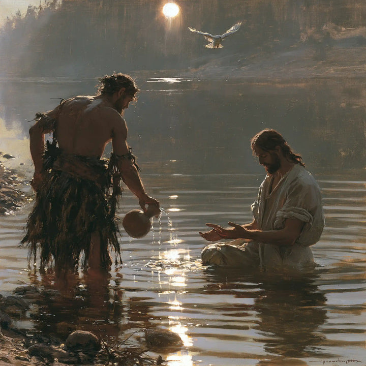 The Baptism of Jesus – Symbolist · Kneeling in the Jordan · Square no. 4
