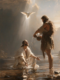 The Baptism of Jesus – Symbolist · Kneeling in the Jordan · Portrait no. 6