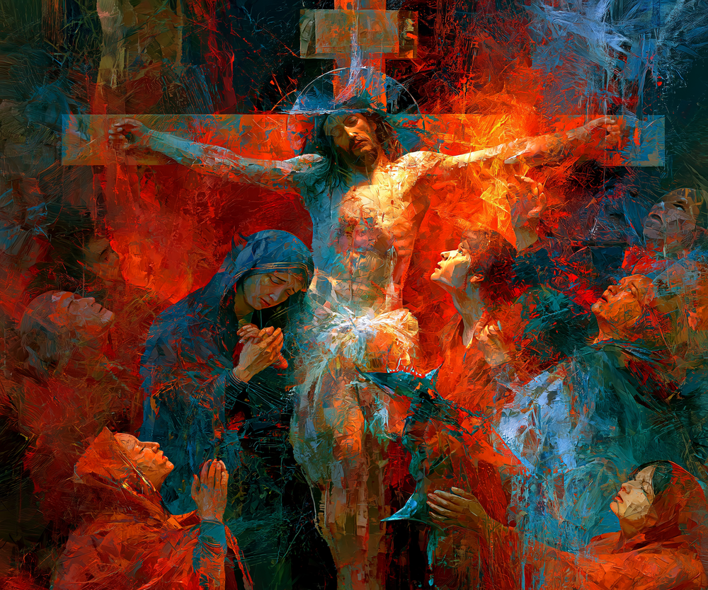 A Crucificação - Expressionista · Paisagem n° 3 - Arte cristã