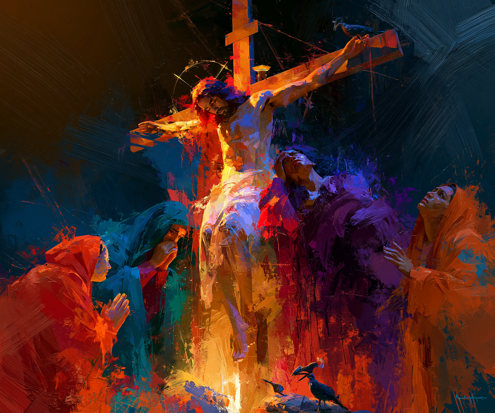 A Crucificação - Expressionista · Paisagem n° 4 - Arte cristã