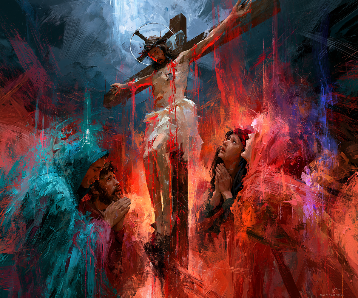 A Crucificação - Expressionista · Paisagem n° 5 - Arte cristã