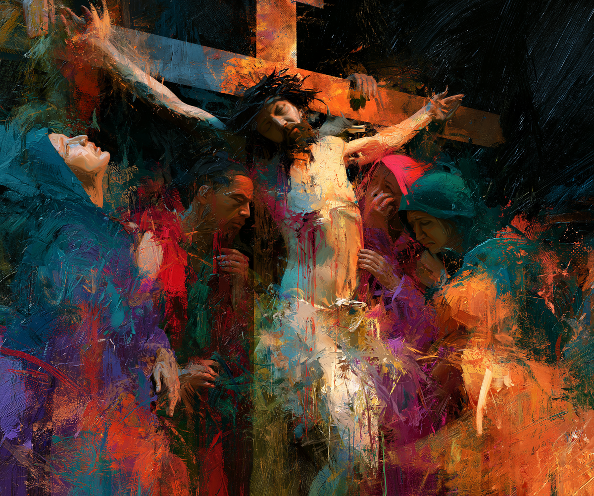 A Crucificação - Expressionista · Paisagem n° 8 - Arte cristã