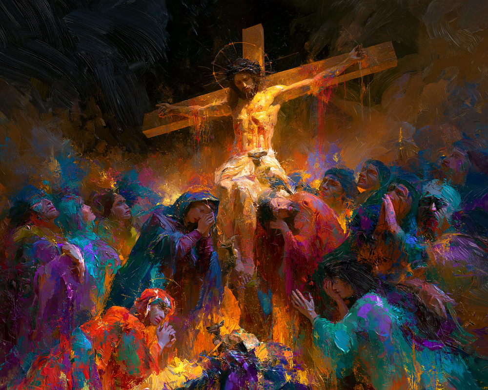 A Crucificação - Expressionista · Paisagem n° 9 - Arte cristã