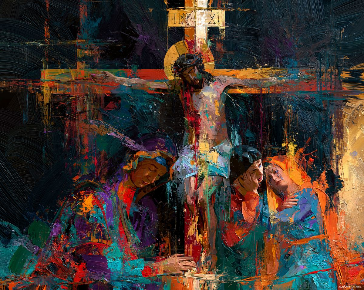 A Crucificação - Expressionista · Paisagem n° 11 - Arte cristã