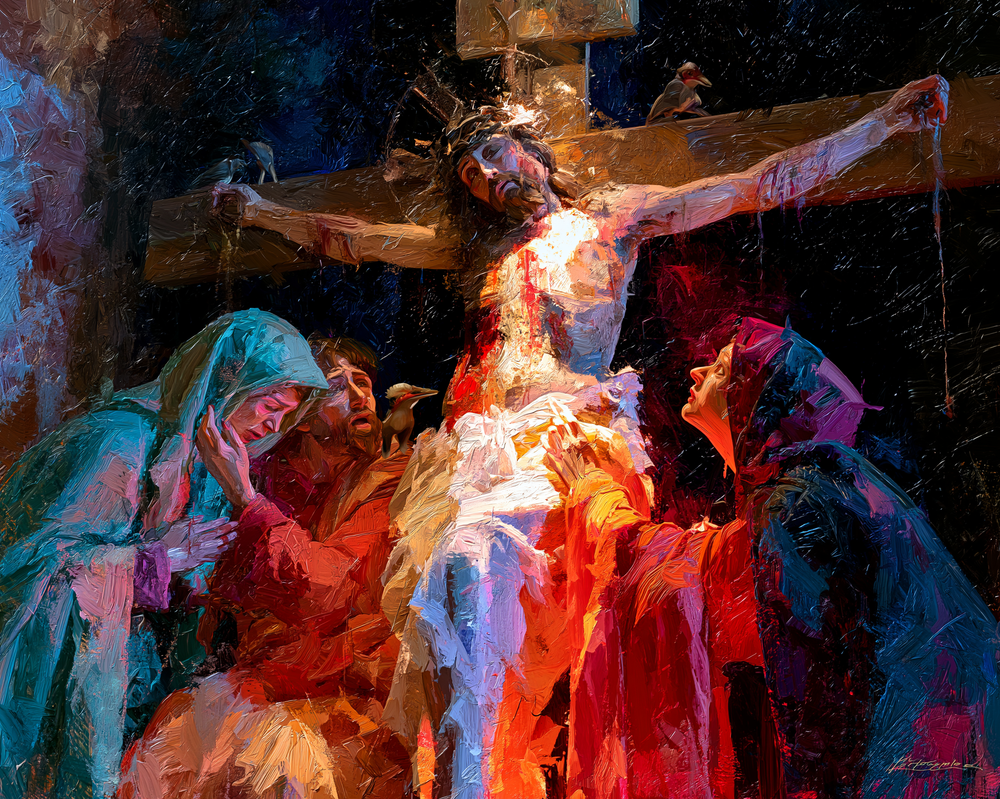 A Crucificação - Expressionista · Paisagem n° 12 - Arte cristã