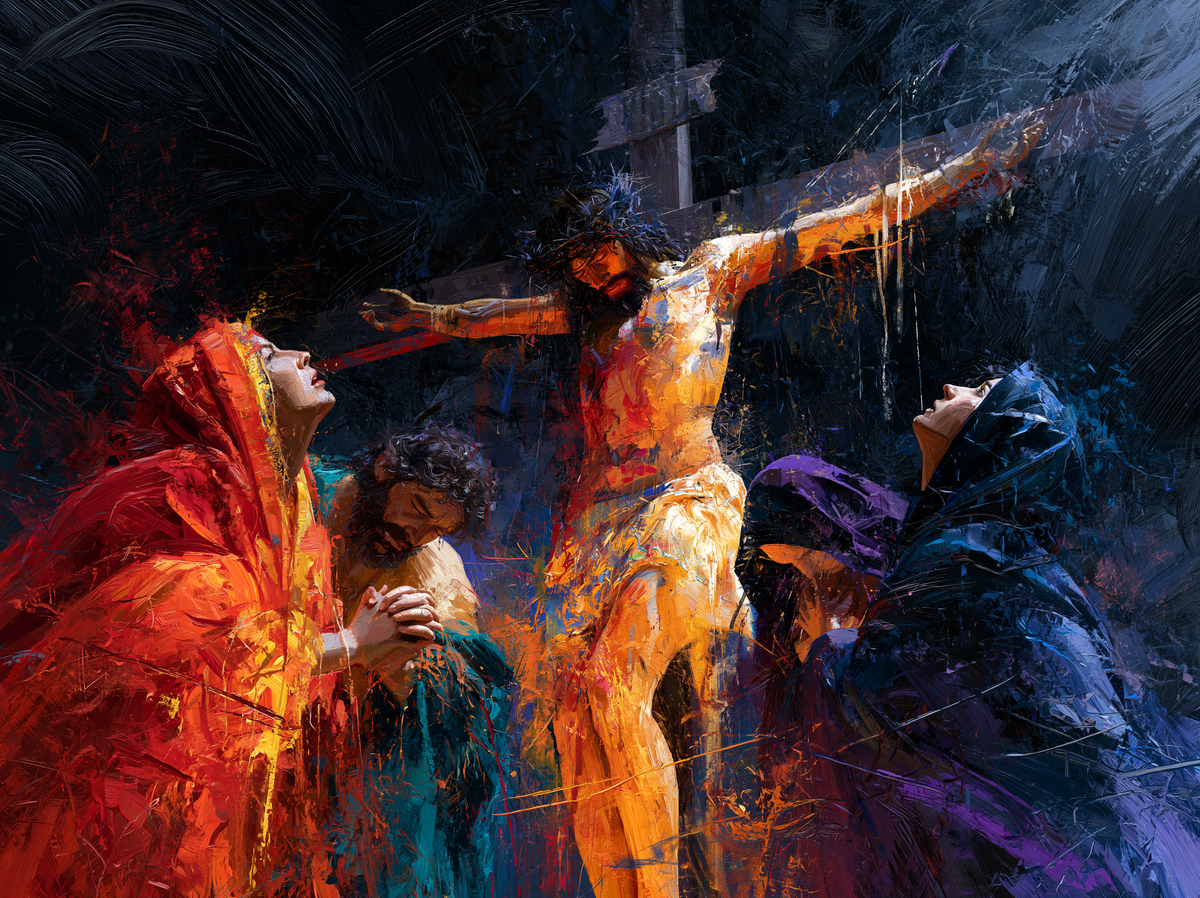 A Crucificação - Expressionista · Paisagem n° 13 - Arte cristã