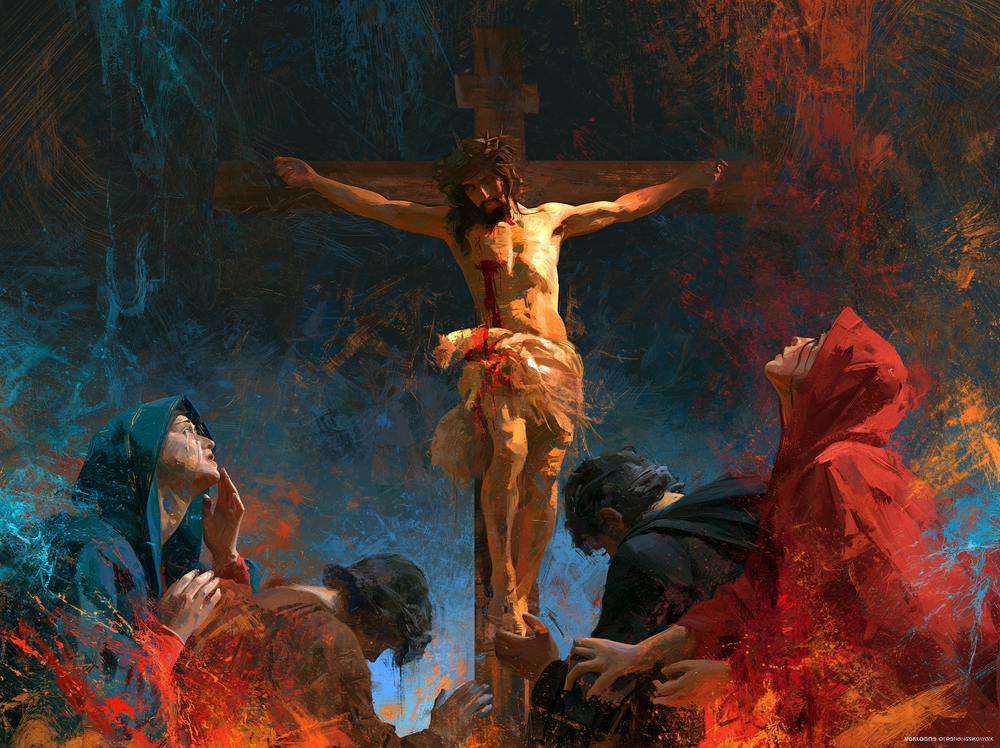 A Crucificação - Expressionista · Paisagem n° 15 - Arte cristã