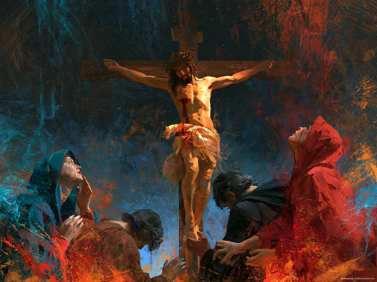 A Crucificação - Expressionista · Paisagem n° 15 - Arte cristã