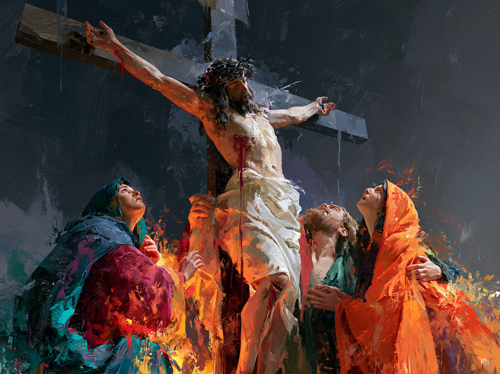A Crucificação - Expressionista · Paisagem n° 16 - Arte cristã