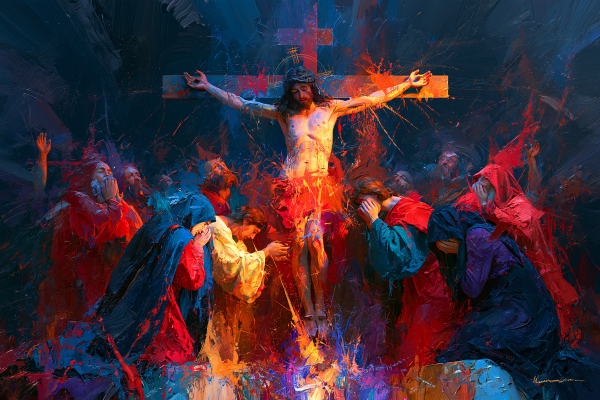 A Crucificação - Expressionista · Paisagem n° 17 - Arte cristã