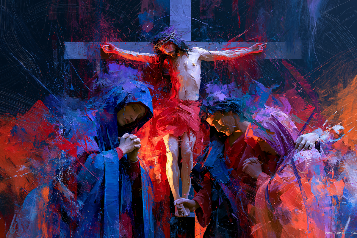 A Crucificação - Expressionista · Paisagem n° 18 - Arte cristã
