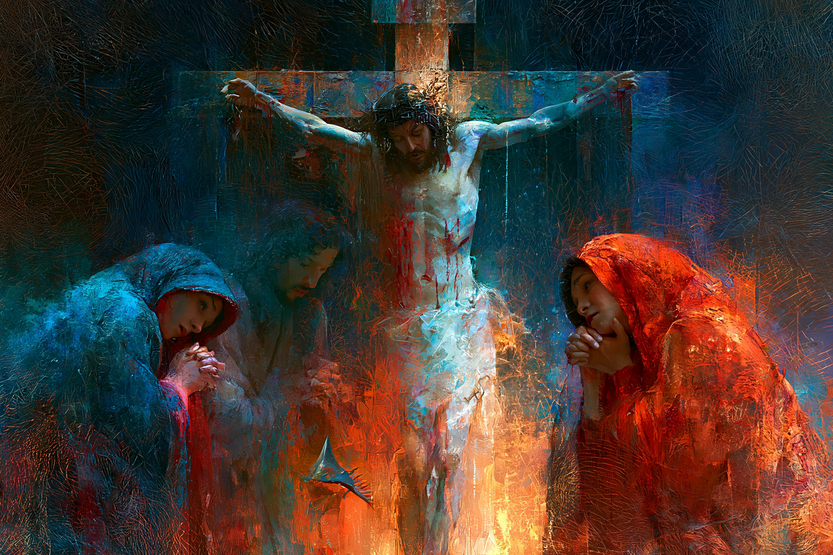 A Crucificação - Expressionista · Paisagem n° 19 - Arte cristã