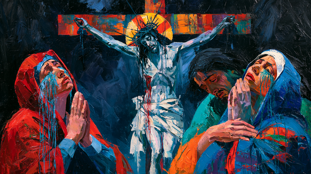 A Crucificação - Expressionista · Paisagem n° 21 - Arte cristã