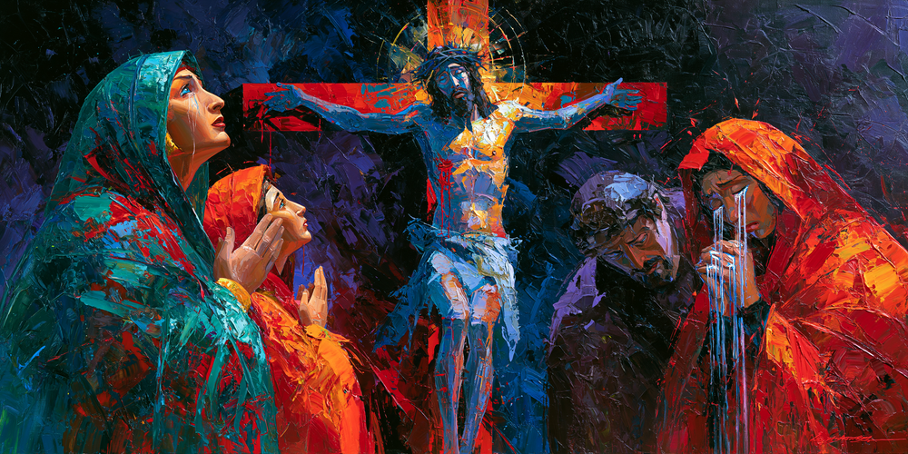 A Crucificação - Expressionista · Paisagem n° 24 - Arte cristã