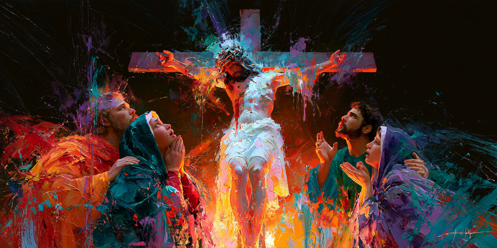 A Crucificação - Expressionista · Paisagem n° 25 - Arte cristã