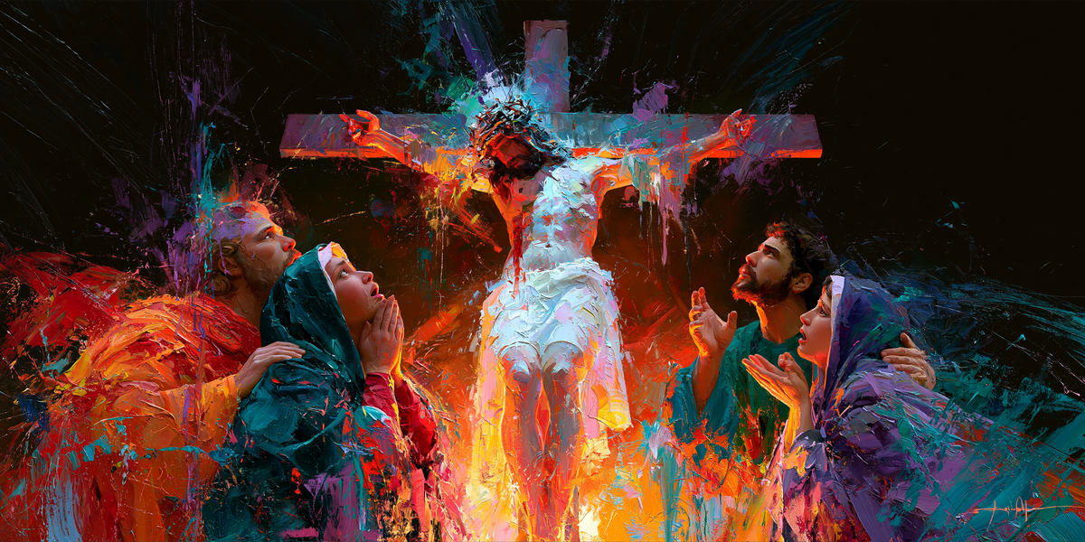 A Crucificação - Expressionista · Paisagem n° 25 - Arte cristã