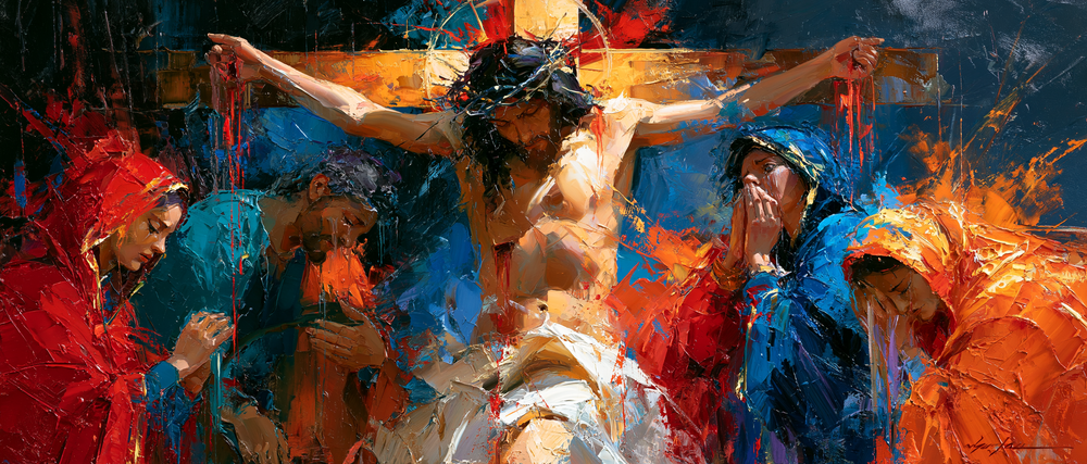 A Crucificação - Expressionista · Paisagem n° 28 - Arte cristã