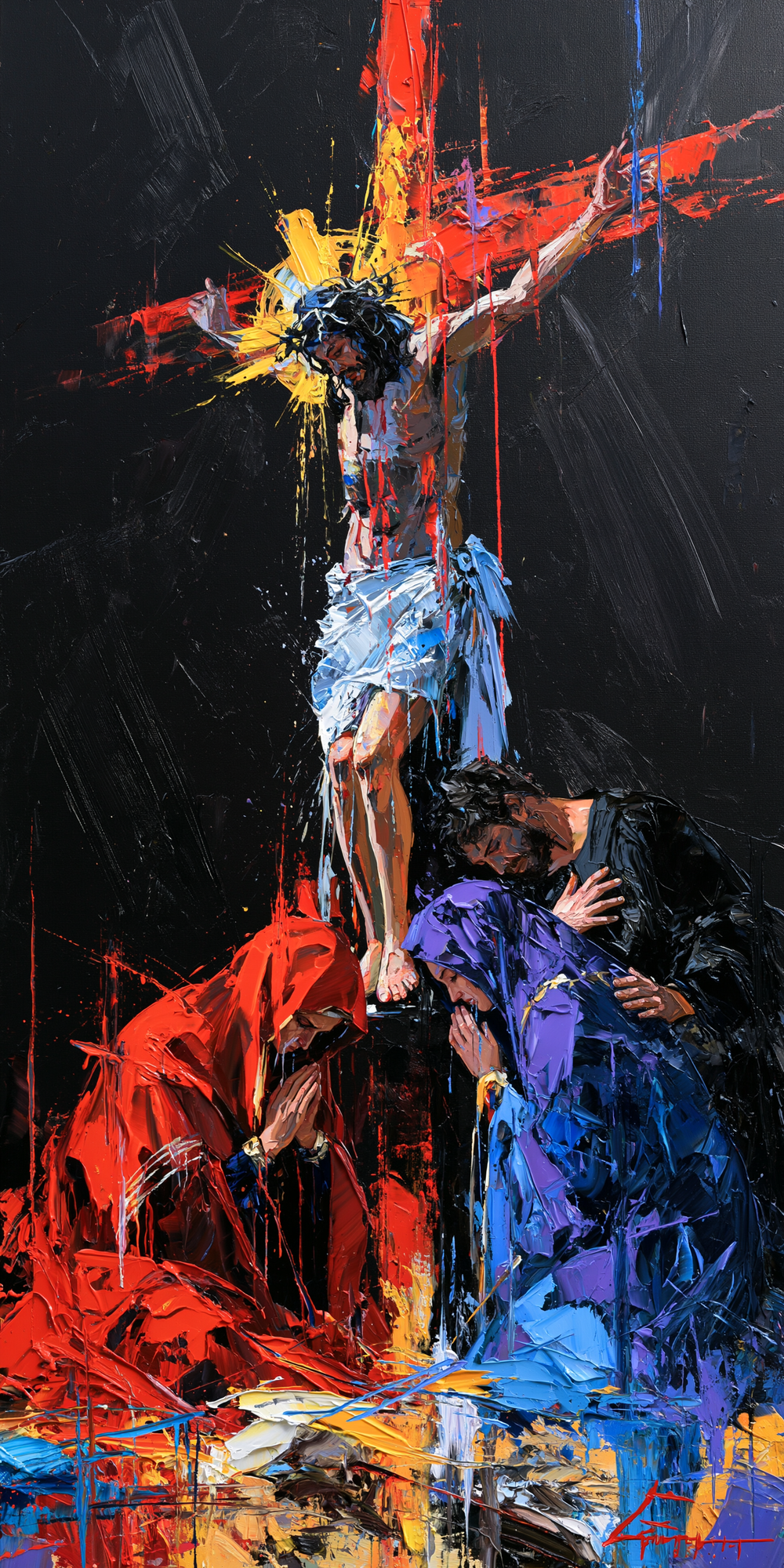 A Crucificação - Expressionista · Retrato n° 3 - Arte cristã