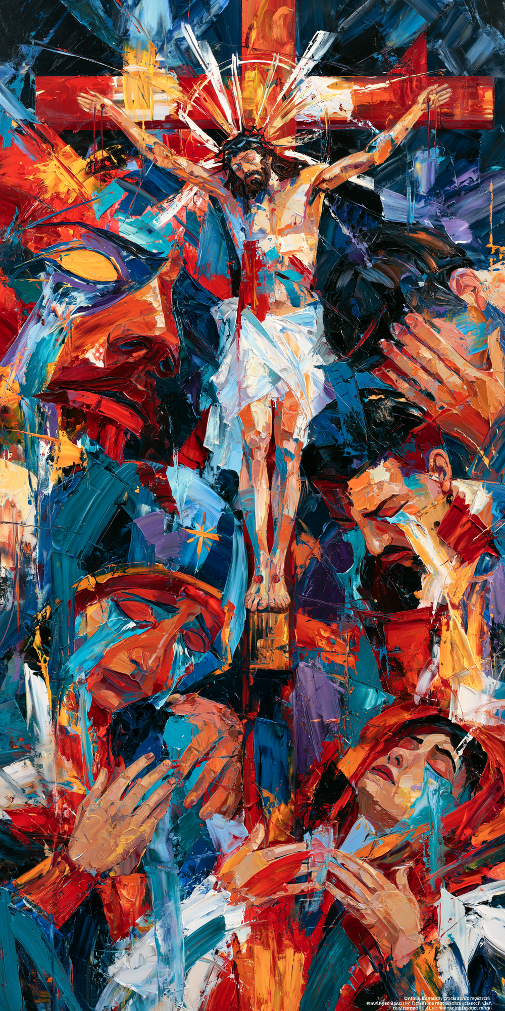 A Crucificação - Expressionista · Retrato n° 4 - Arte cristã