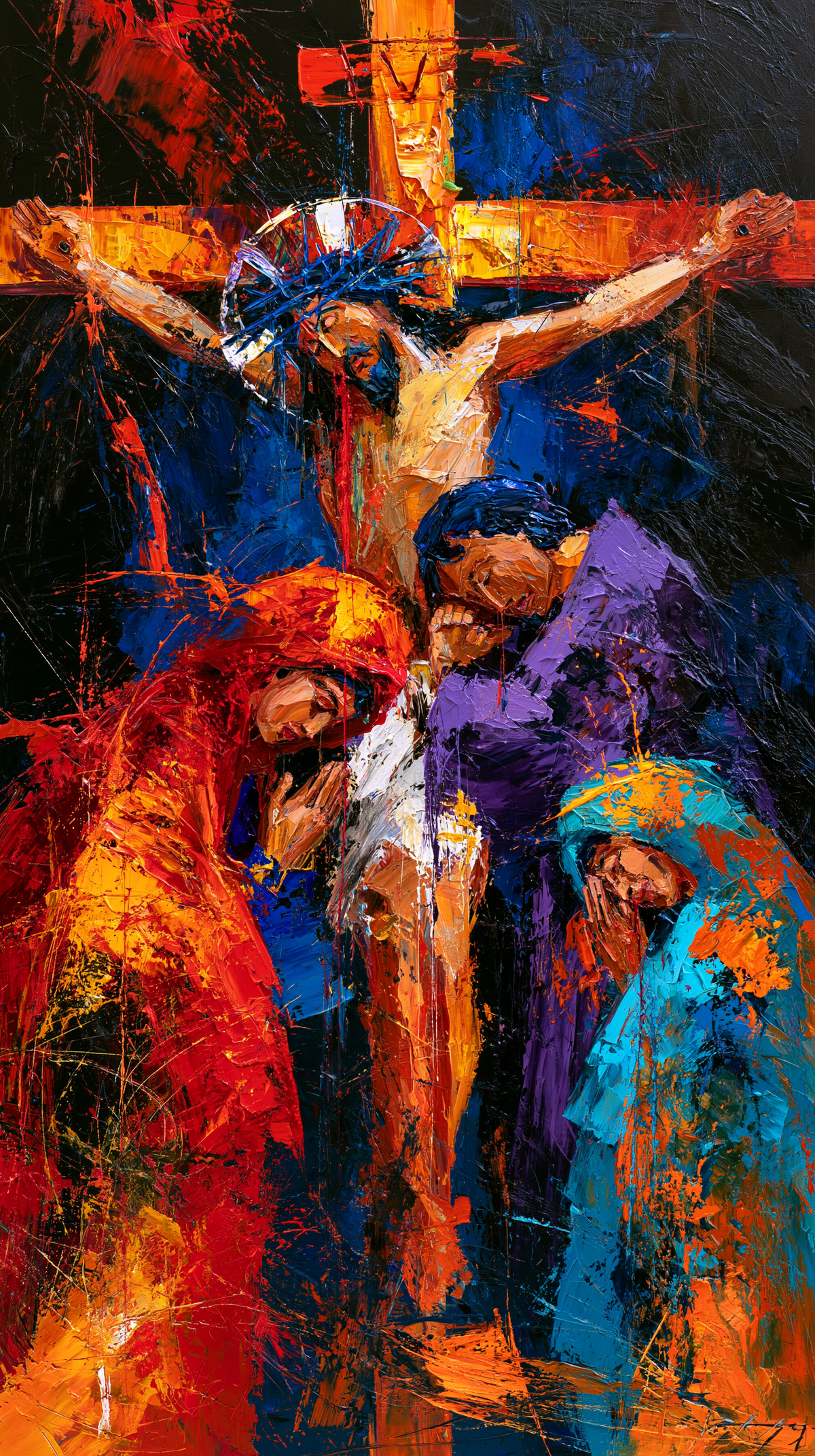 A Crucificação - Expressionista · Retrato n° 9 - Arte cristã