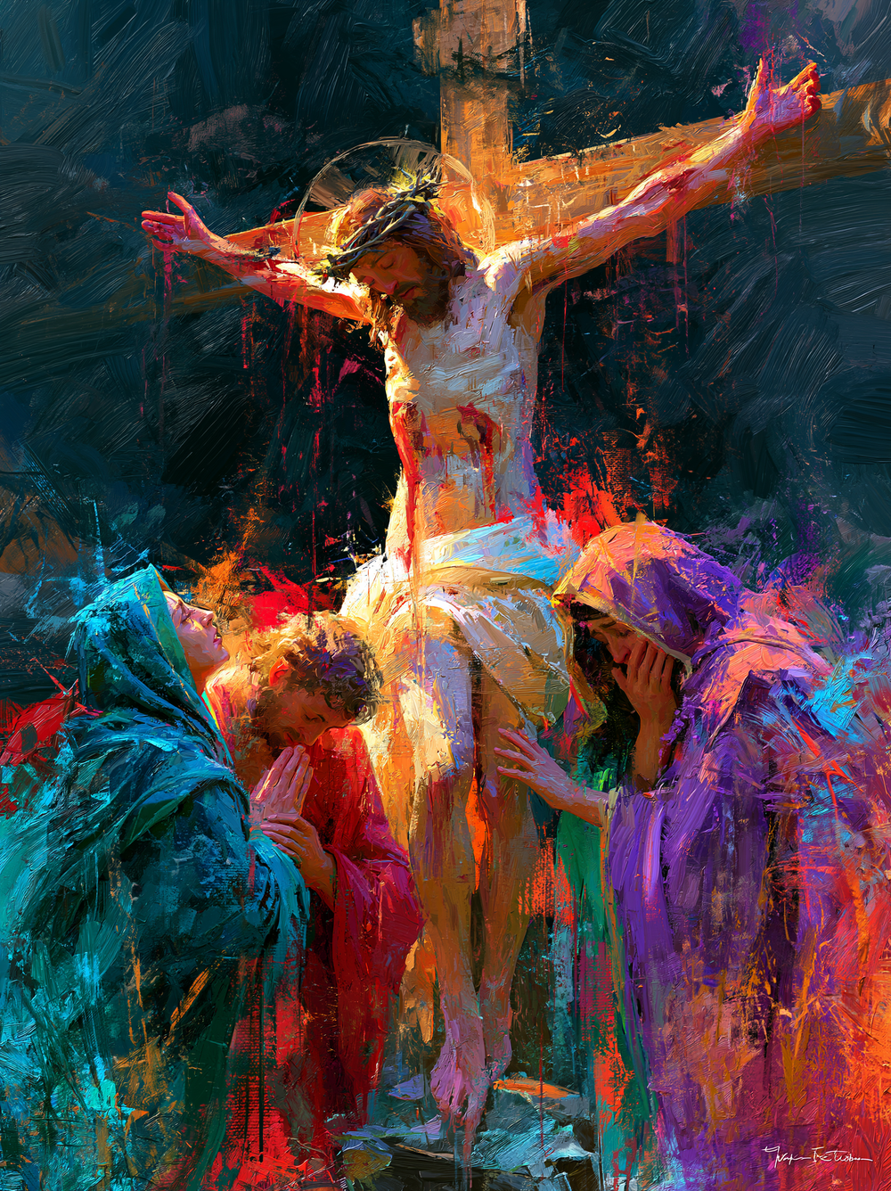 A Crucificação - Expressionista · Retrato n° 17 - Arte cristã