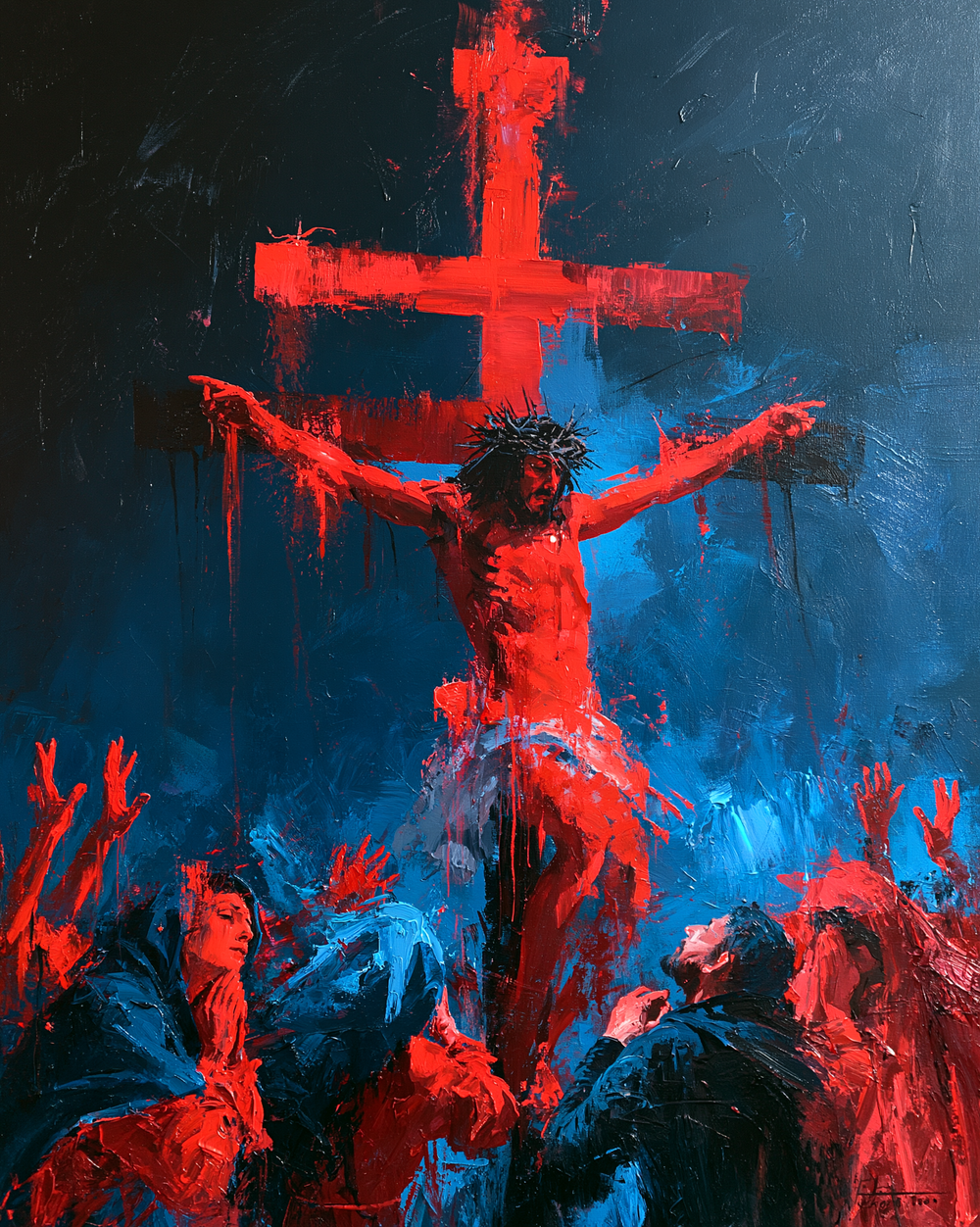 A Crucificação - Expressionista · Retrato n° 22 - Arte cristã