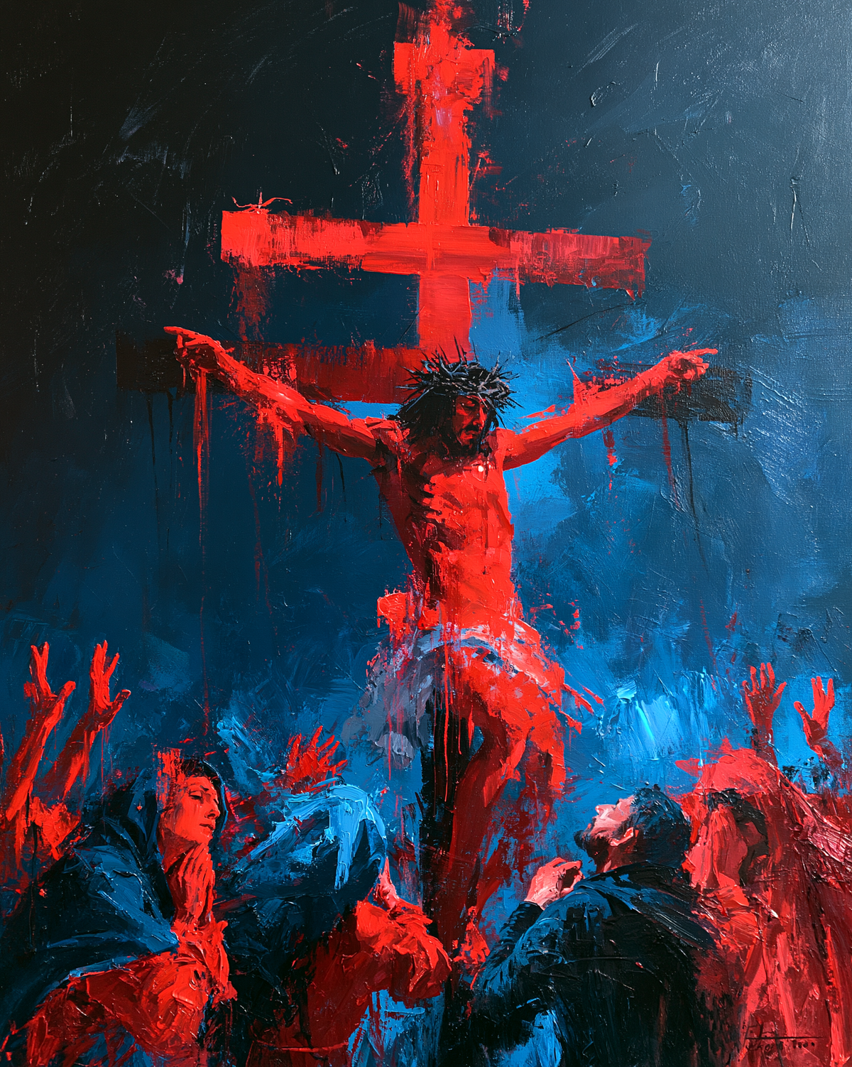 A Crucificação - Expressionista · Retrato n° 22 - Arte cristã