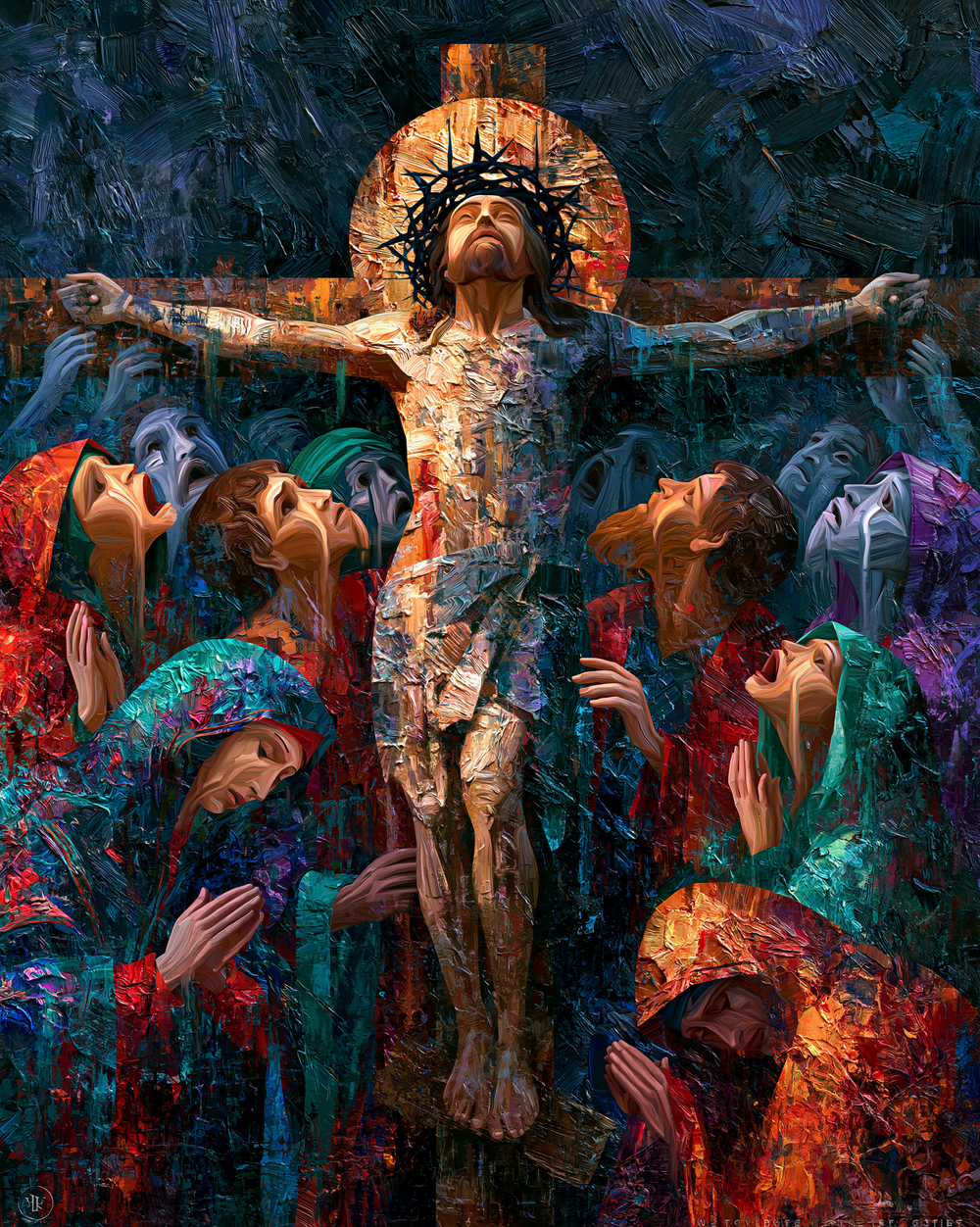 A Crucificação - Expressionista · Retrato n° 24 - Arte cristã
