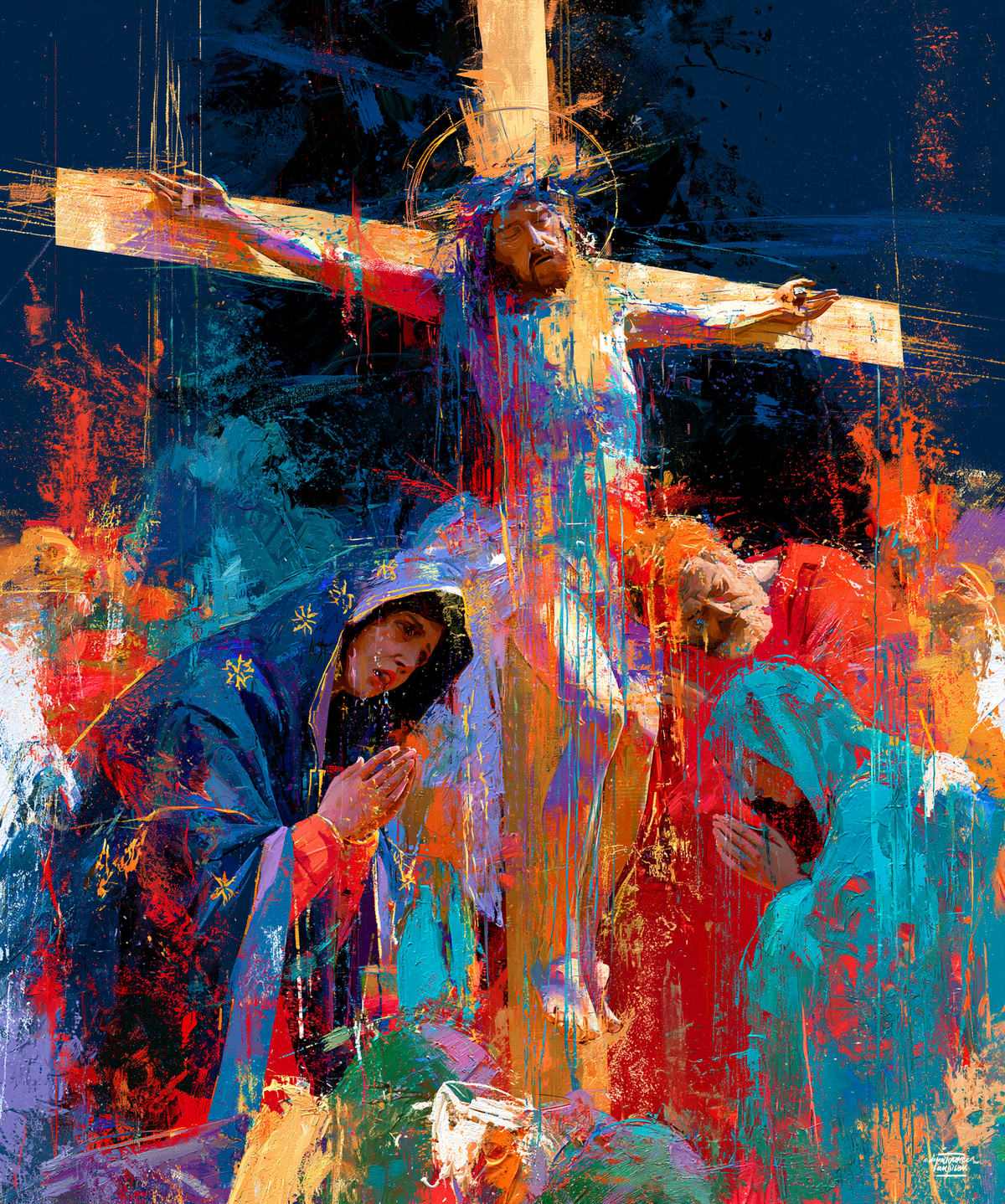 A Crucificação - Expressionista · Retrato n° 25 - Arte cristã