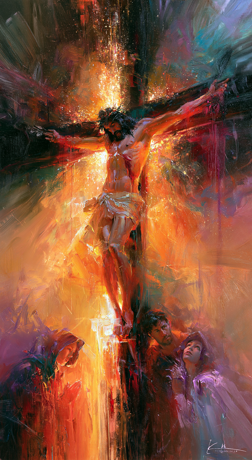 A Crucificação - Impressionista · Retrato n° 5 - Arte cristã