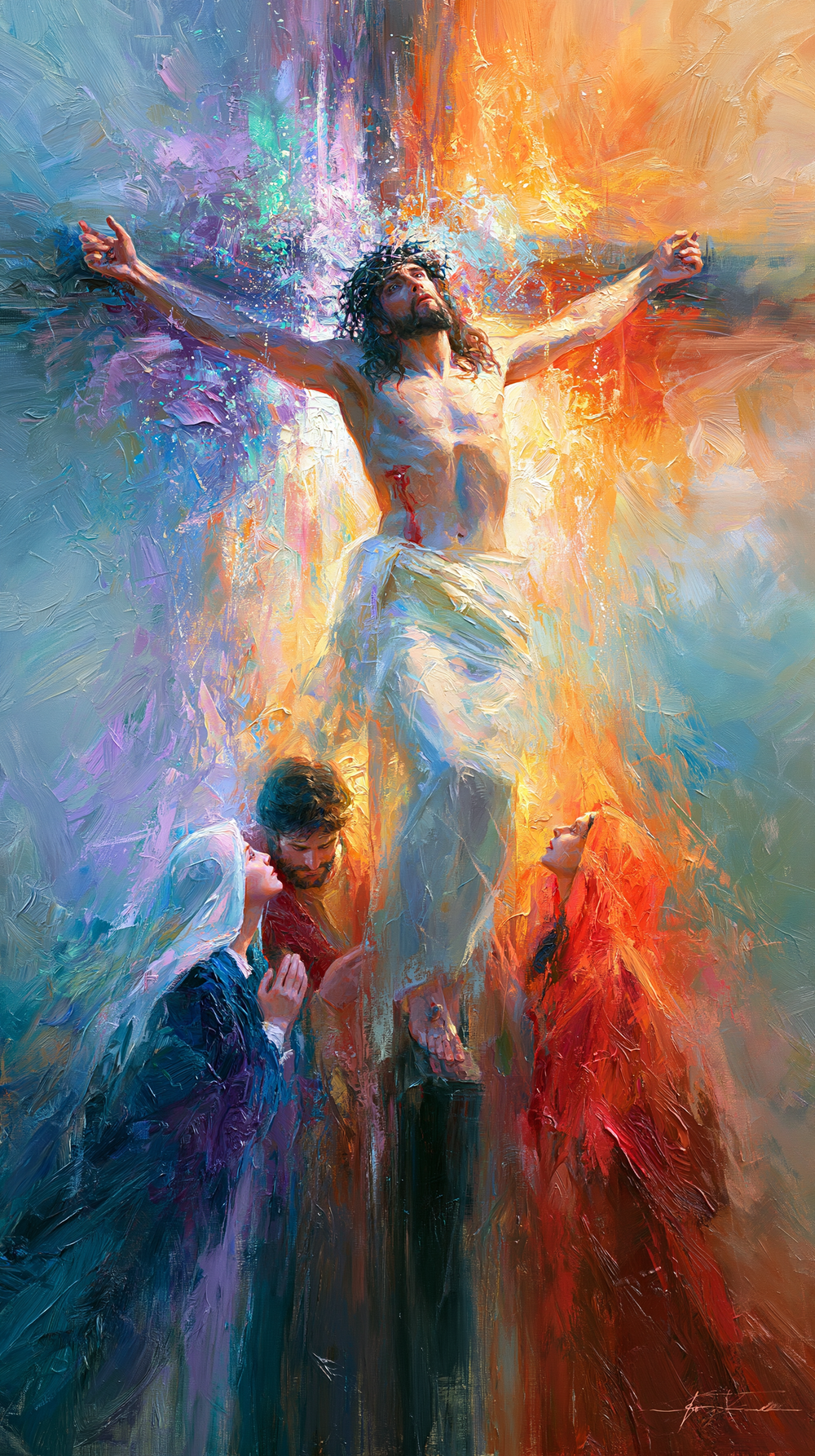 A Crucificação - Impressionista · Retrato n° 10 - Arte cristã