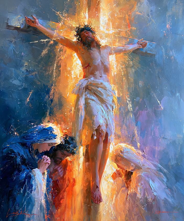 The Crucifixion — The Golden Ray between White Veils