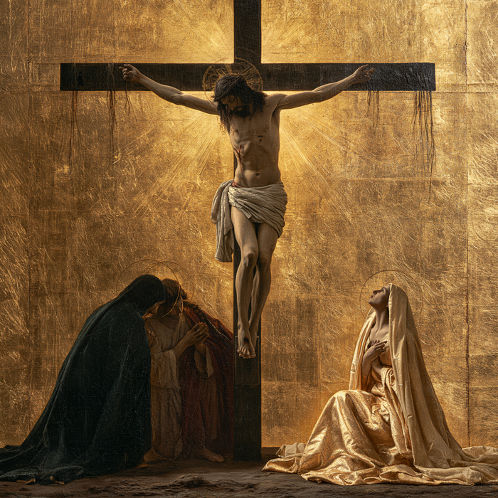 A Crucificação - Dourado sagrado · Quadrado n° 5