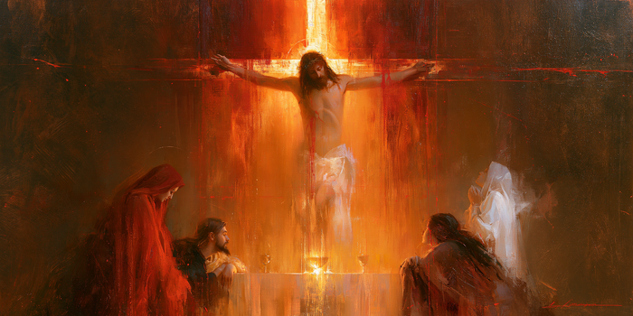 A Crucificação - Simbolismo Eucarístico · Paisagem n° 14
