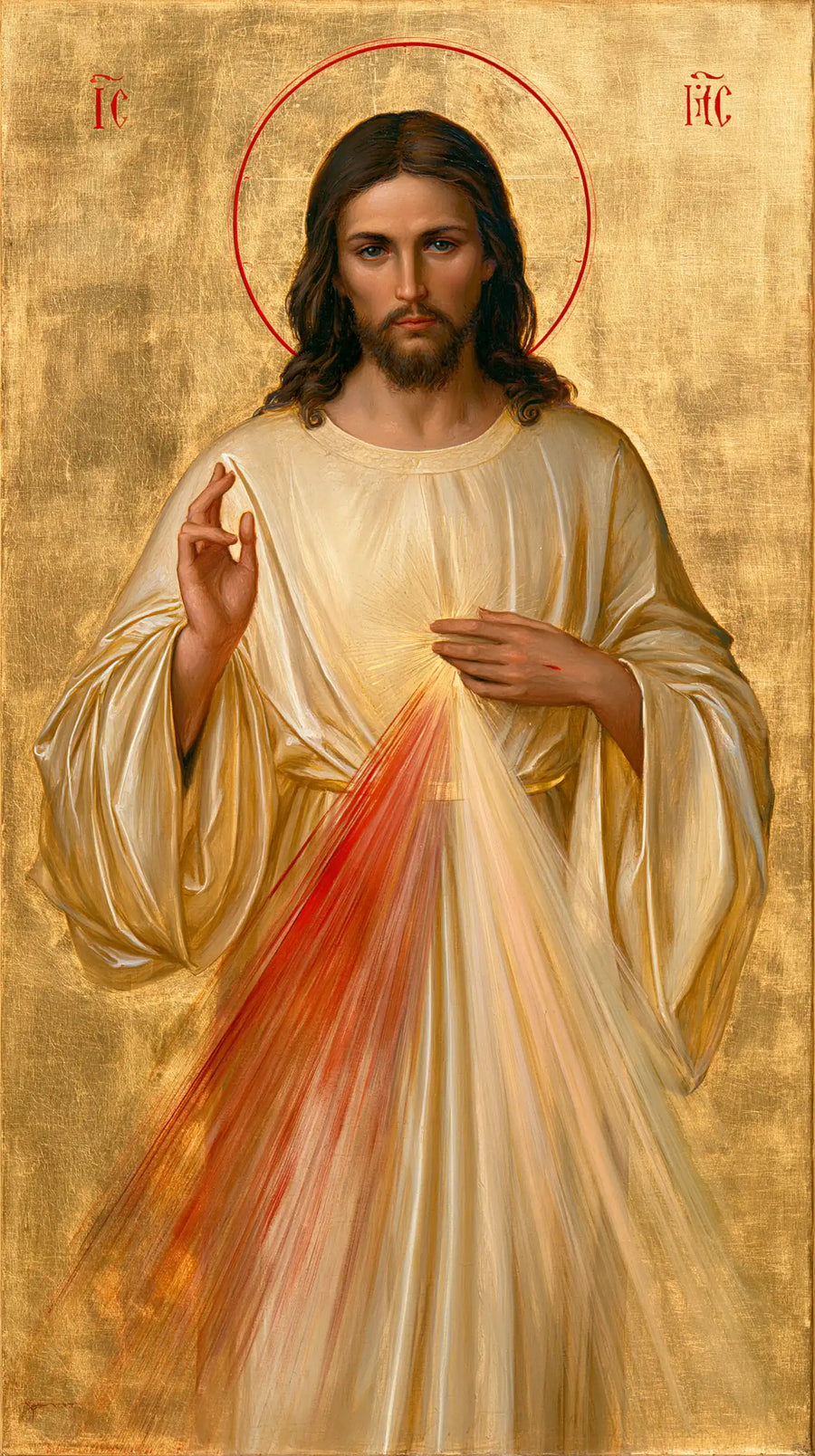 Divine Mercy Jesus - Contemporary Byzantine · Portrait n° 3