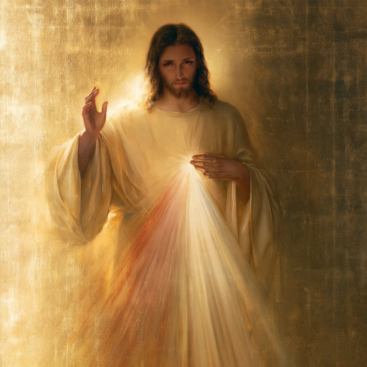 Divine Mercy Jesus — The Face Sheltered by Shadow